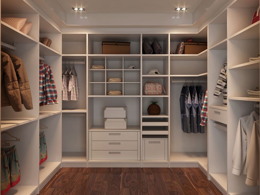 步入式衣帽間柜體，讓你合理利用空間