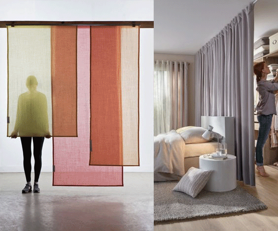 砌墻隔斷太麻煩 不如試試簡單省錢高顏值的軟隔斷